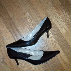 Nine West Brown Patent Leather Shoes